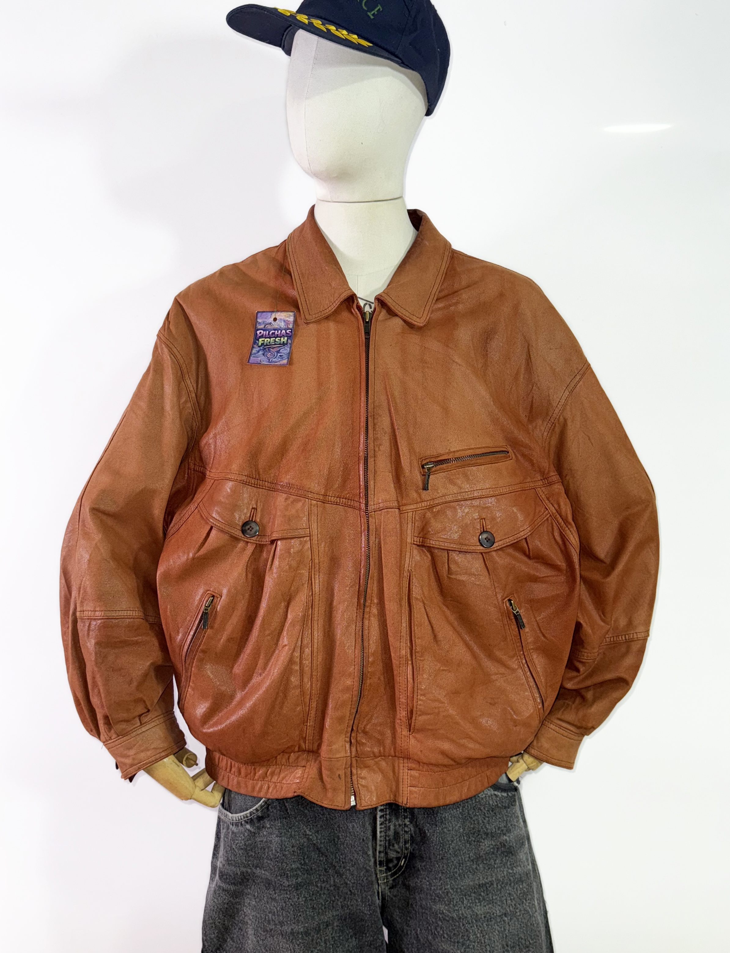 Cuero jacker vintage (L) 1