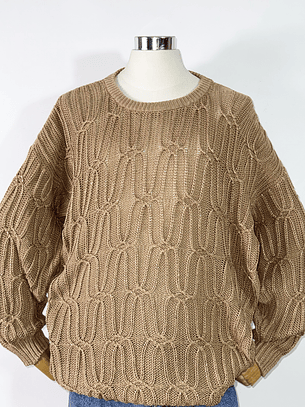 Sweater vintage trenzado (L-XL)