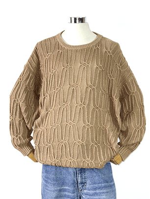 Sweater vintage trenzado (L-XL)