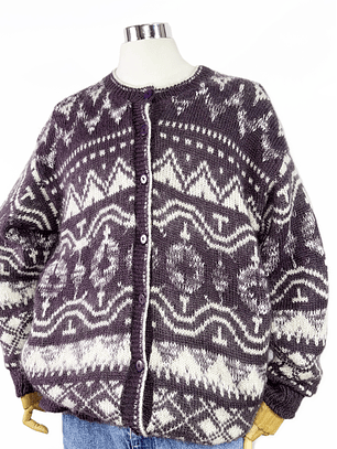 sweater vintage con forro grueso (L-XL)