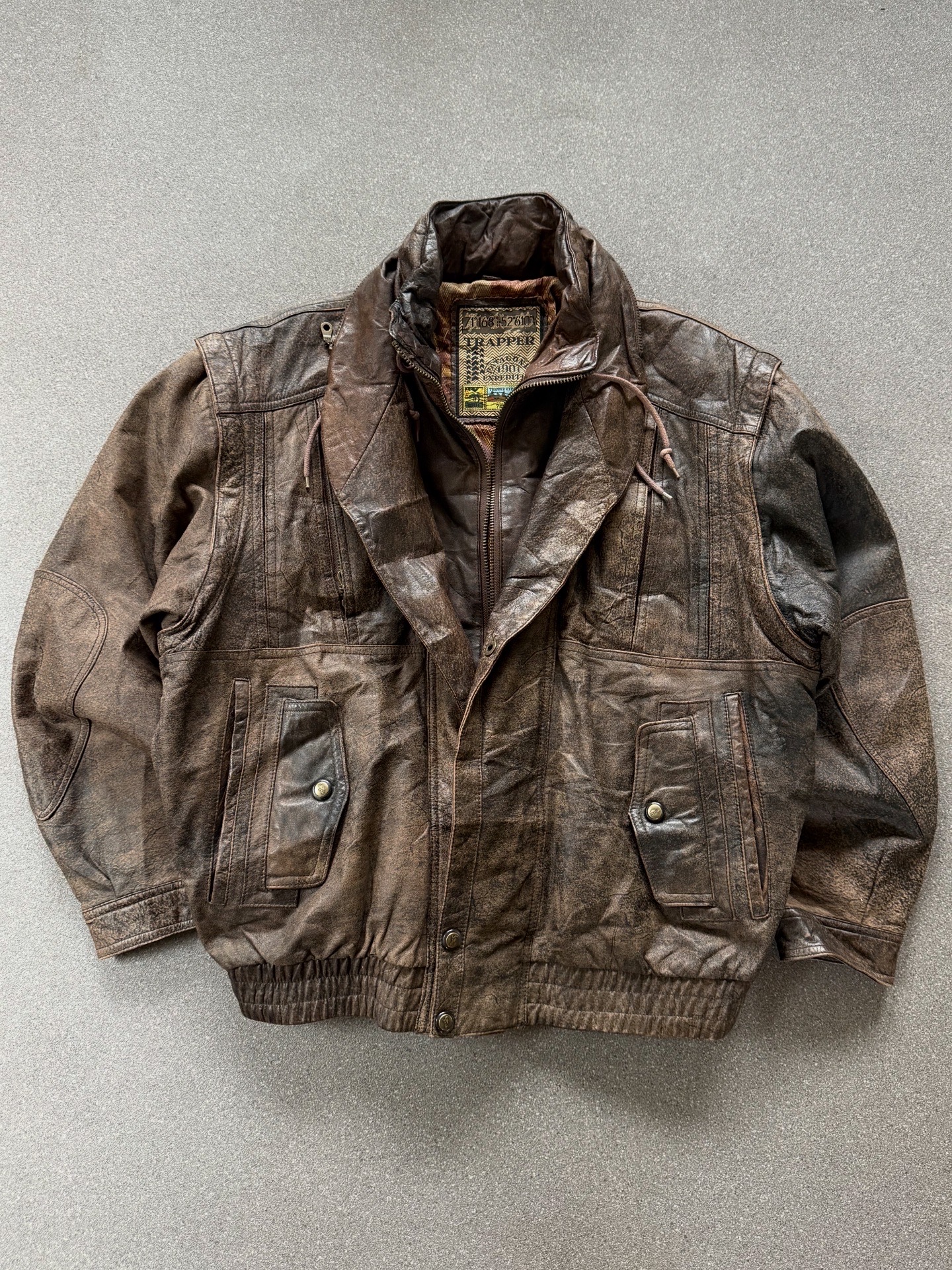 Chaqueta de cuero peso pesado ( L) 2