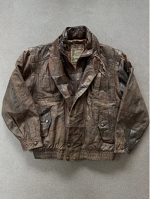 Chaqueta de cuero peso pesado ( L)