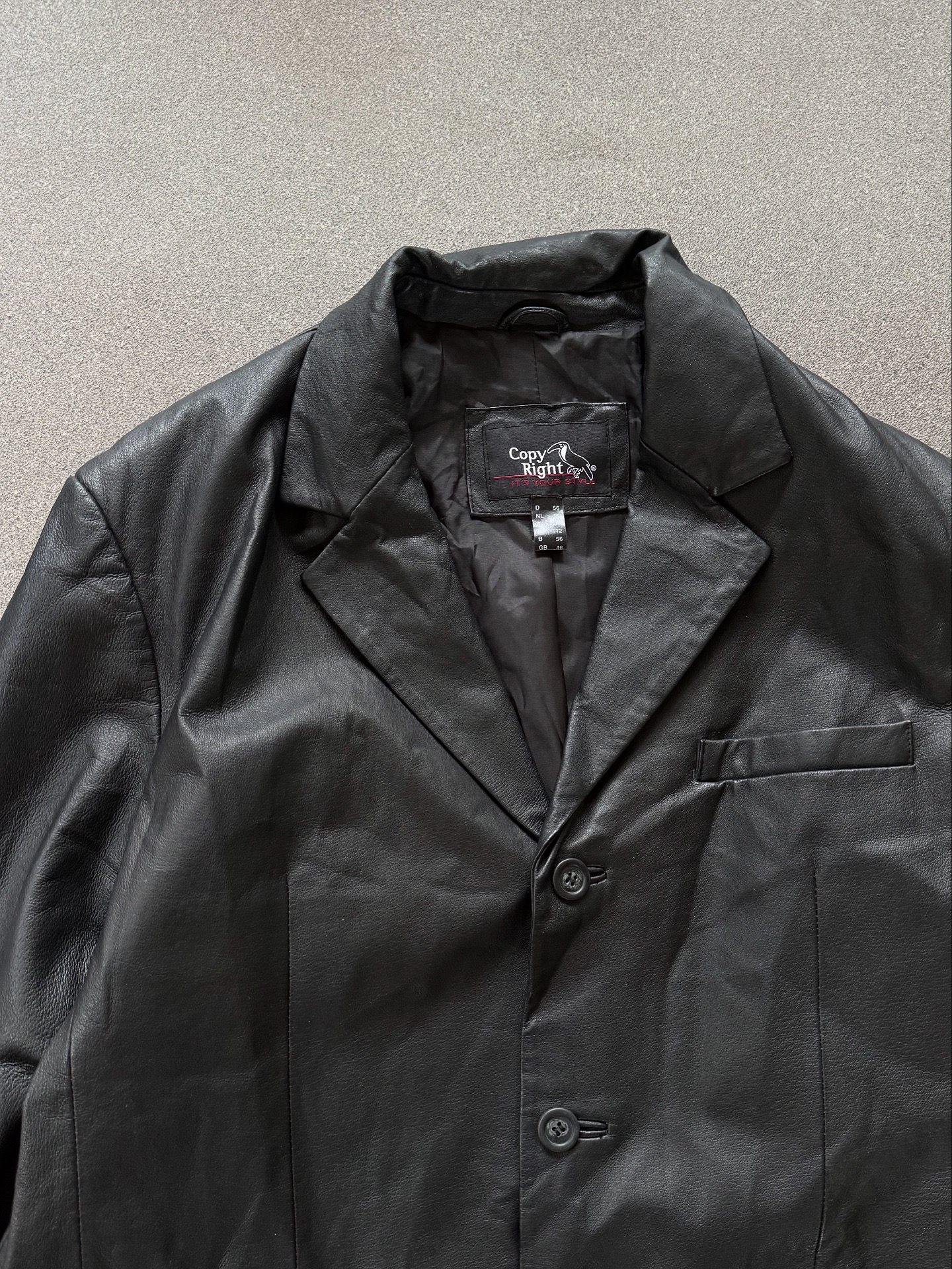 Chaqueta de cuero vintage (XL) 2