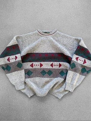 Sweater vintage grueso (L)