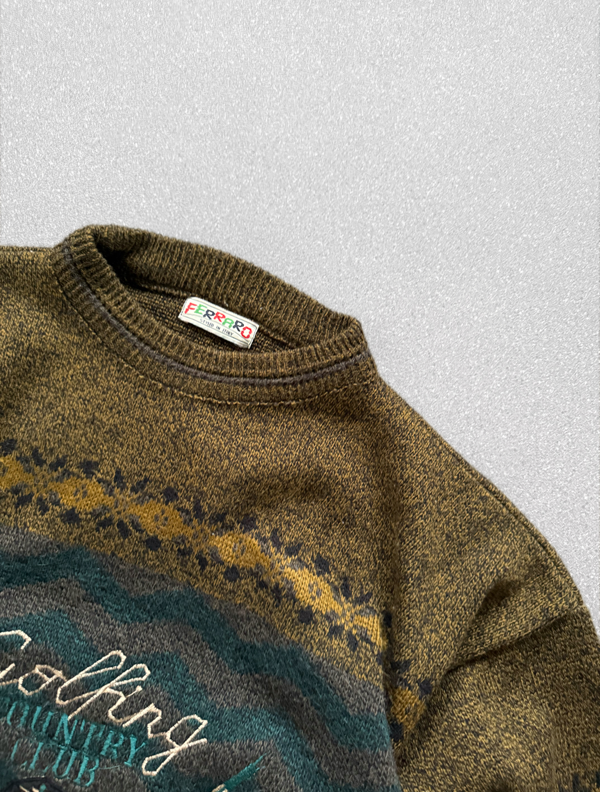 Sweater vintage grueso (M) 3