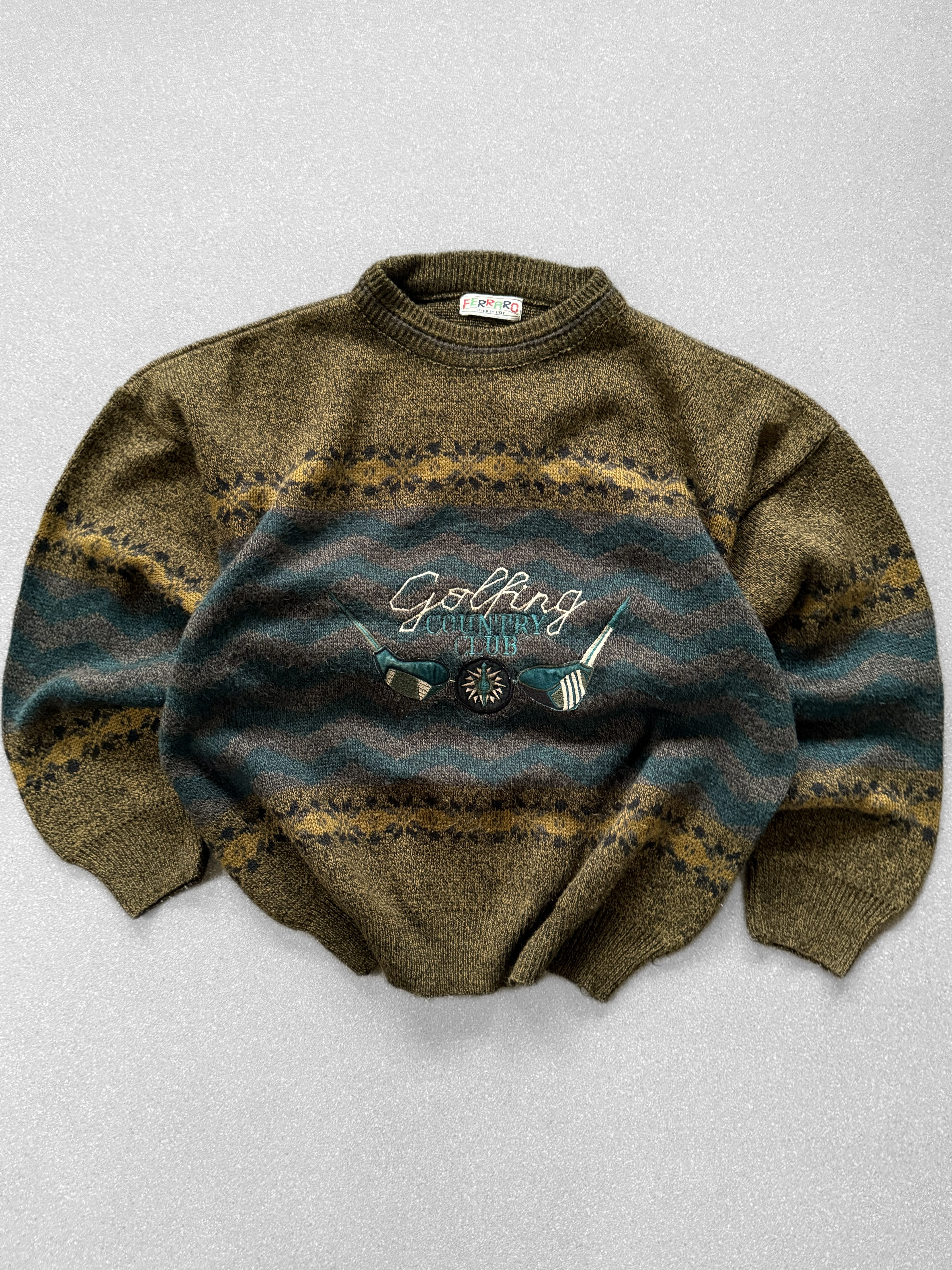 Sweater vintage grueso (M) 1