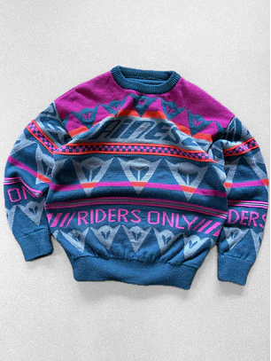 Sweater vintage grueso  (M) 