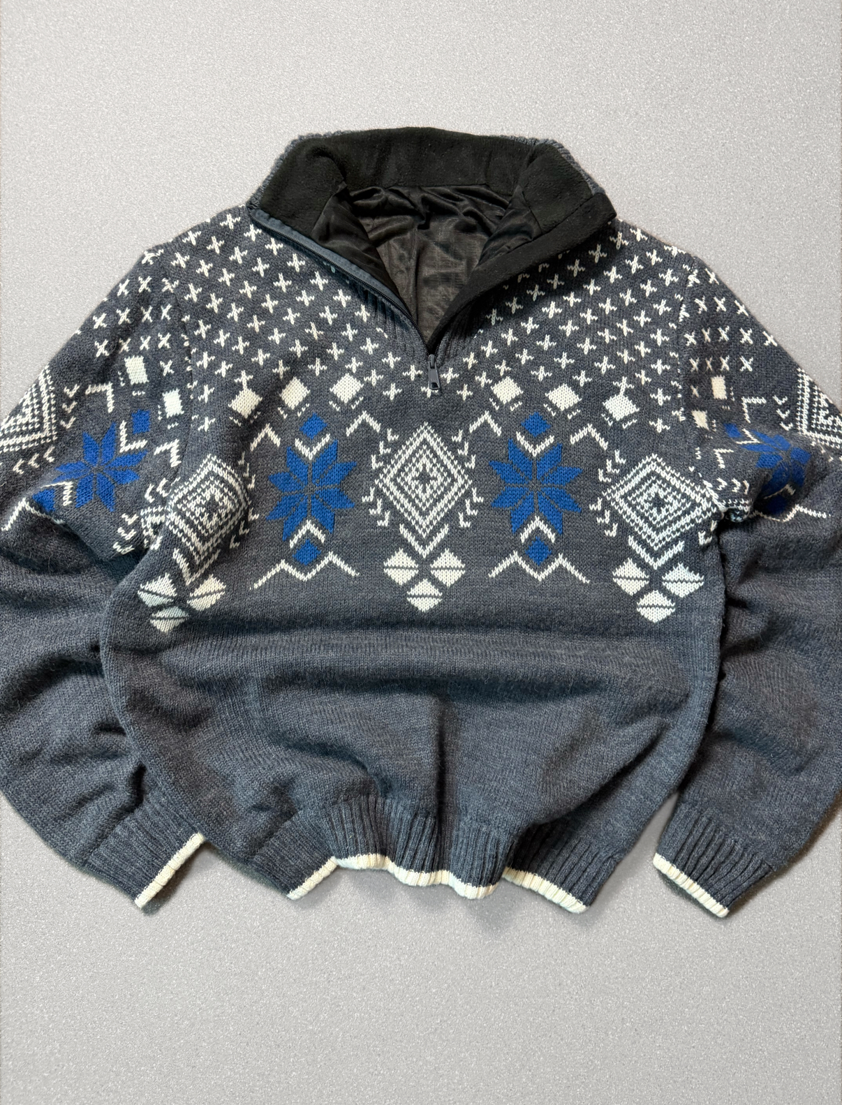 Sweater vintage grueso con forro (L) 3