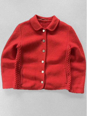 Sweater -abrigo lana  vintage (S)