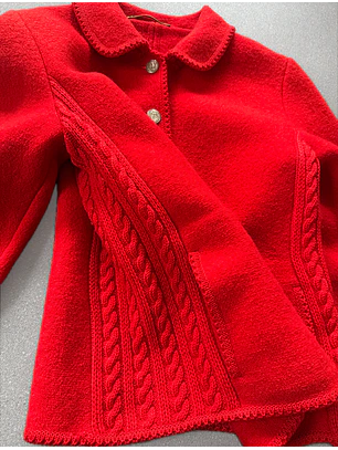 Sweater -abrigo lana  vintage (S)