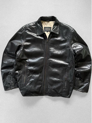 Chaqueta vintage 100% cuero (L)