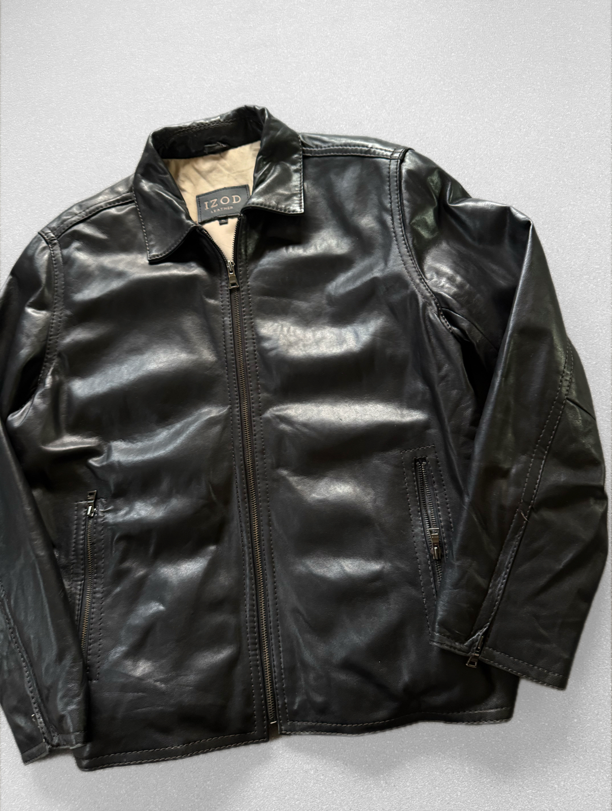 Chaqueta vintage 100% cuero (L) 2