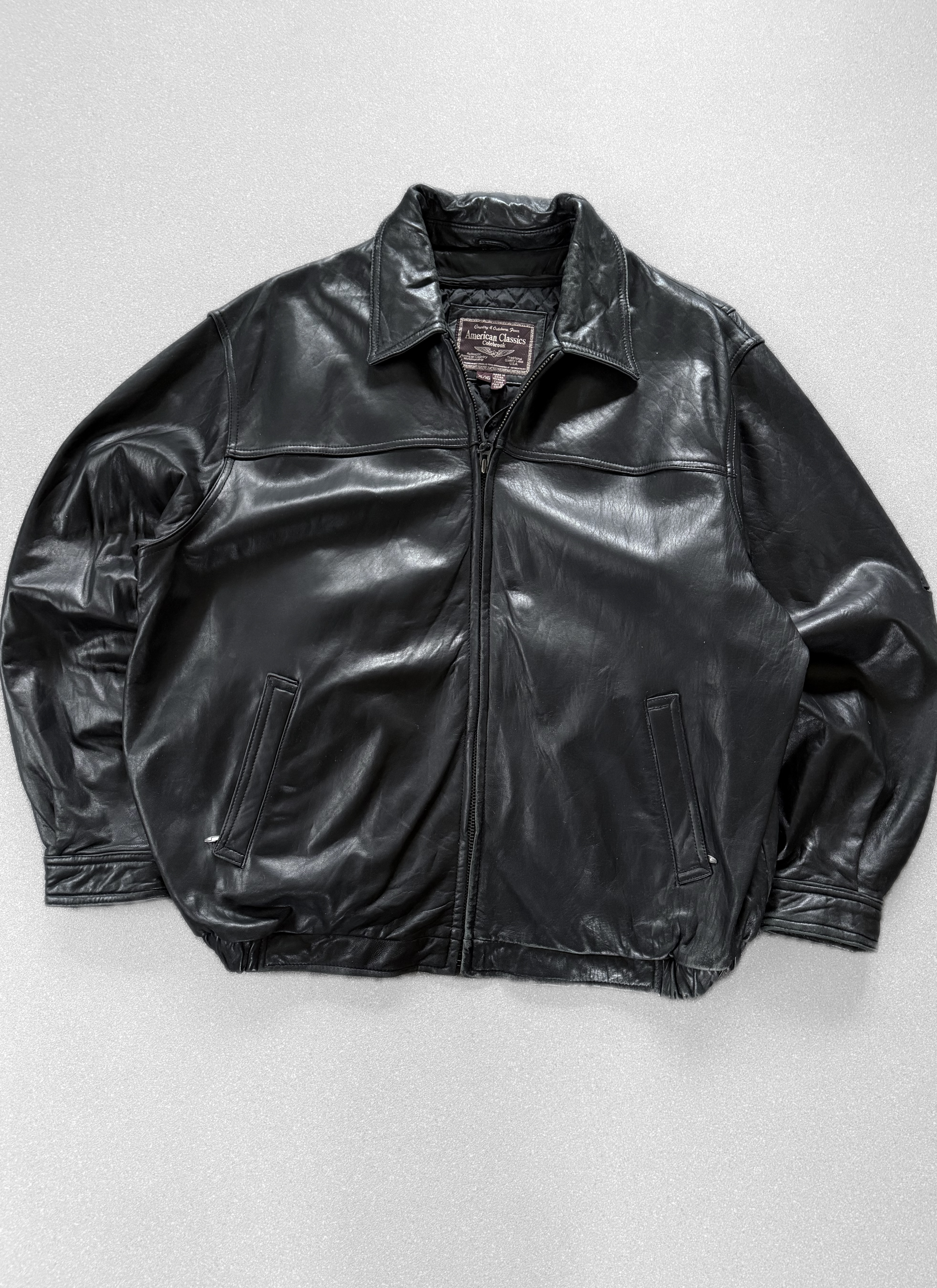 Chaqueta vintage 100% cuero (XL) 3