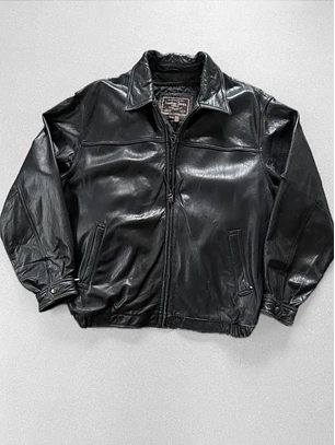 Chaqueta vintage 100% cuero (XL)