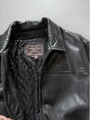 Chaqueta vintage 100% cuero (XL)