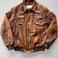 Jacket aviadora vintage 100% cuero (L) - Miniatura 2