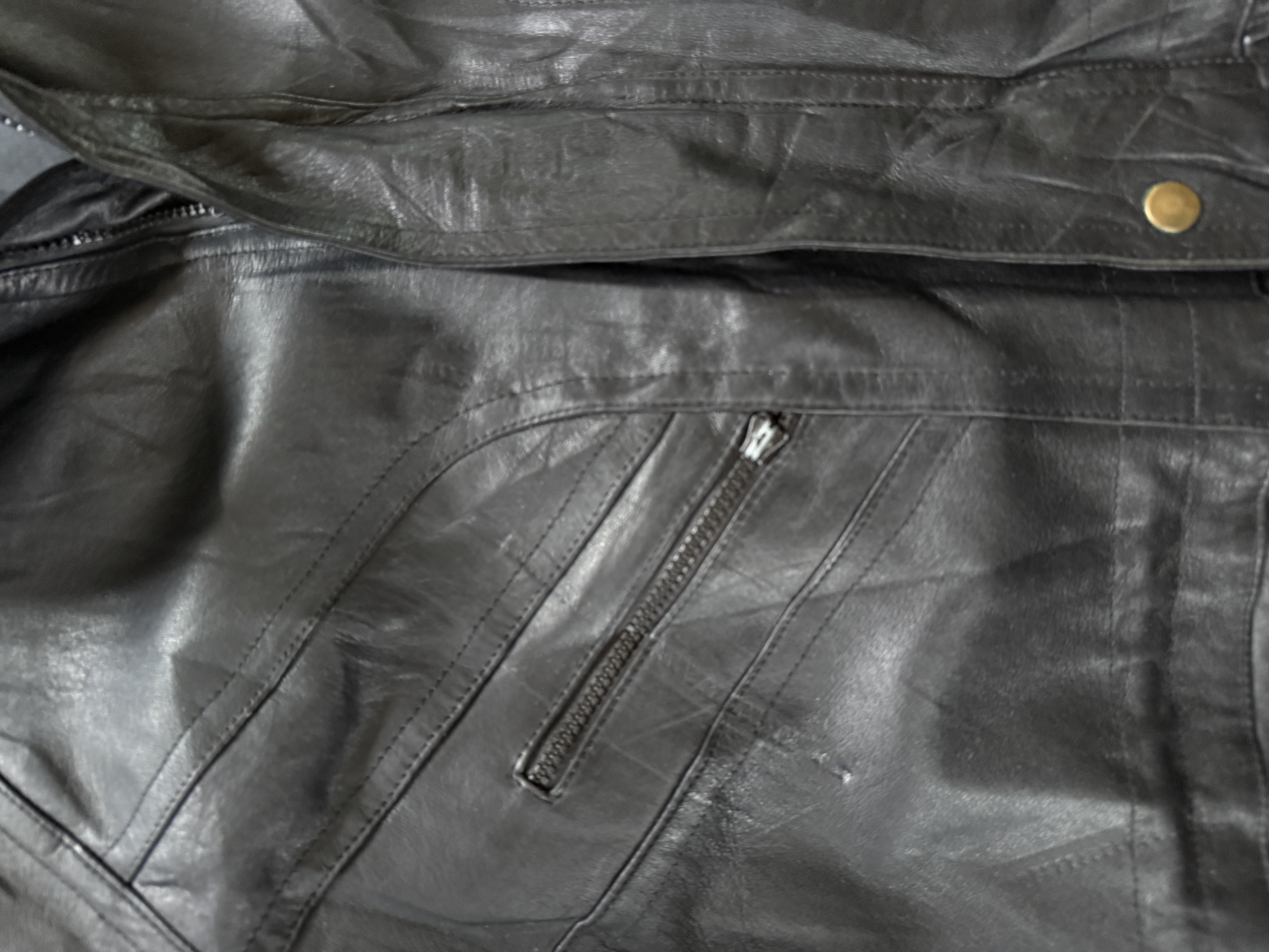 Chaqueton vintage 100% cuero (XL) 4