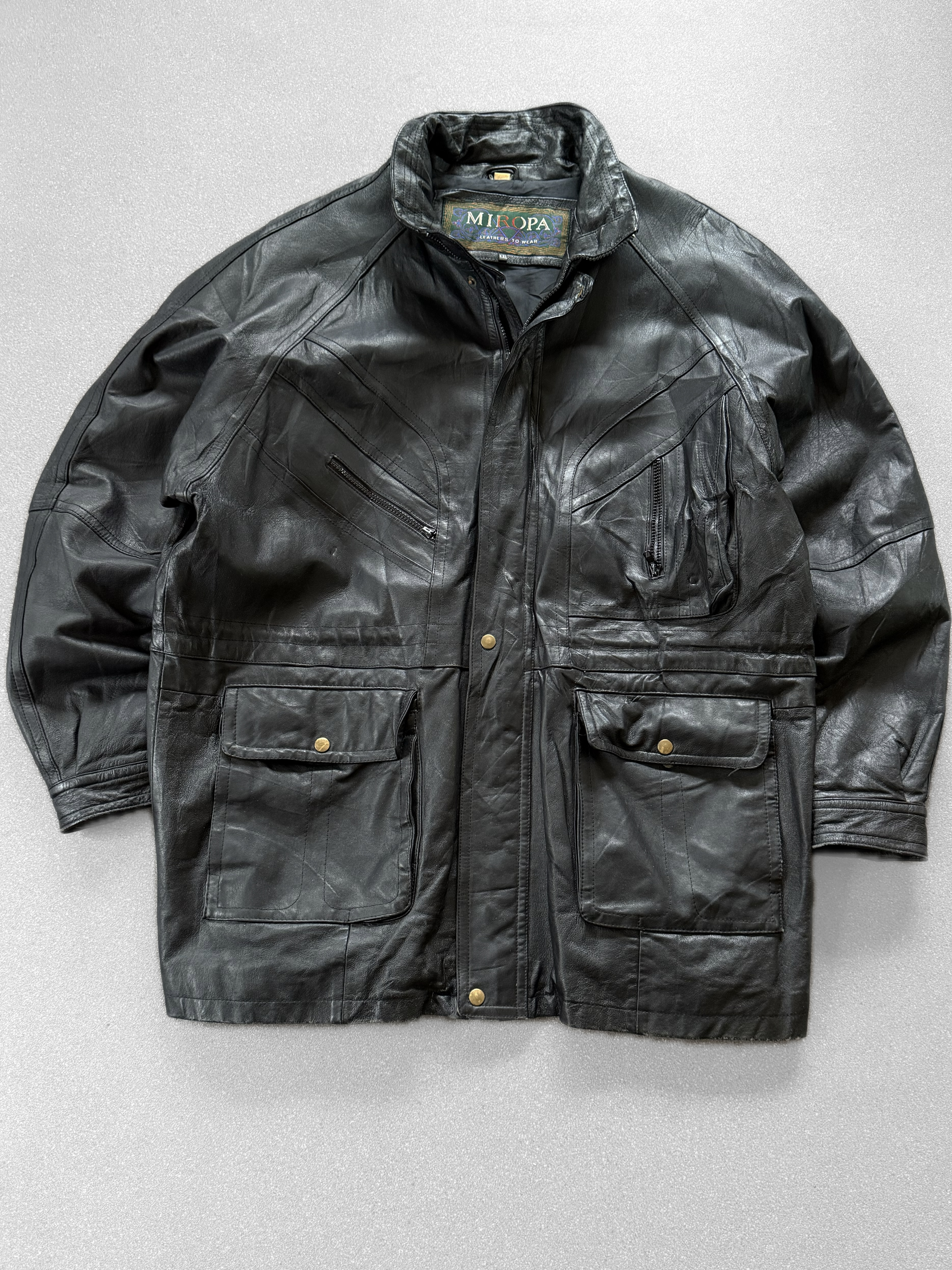 Chaqueton vintage 100% cuero (XL) 2