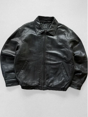 Chaqueta vintage 100% cuero pesado  (L-XL)