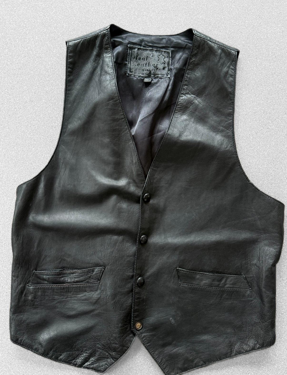 Vest vintage cuero (L) 2