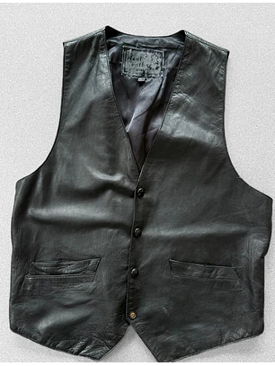 Vest vintage cuero (L)