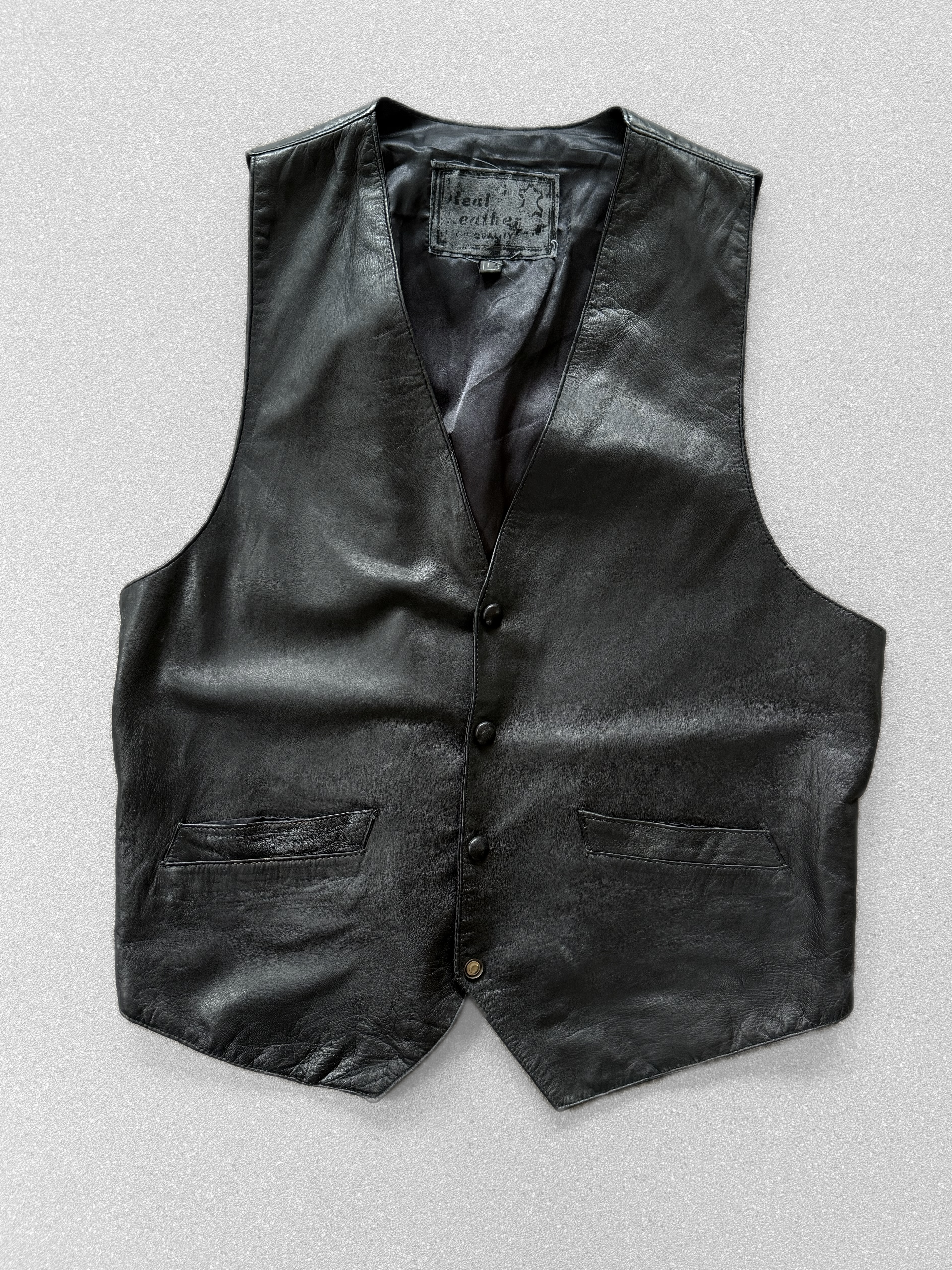 Vest vintage cuero (L) 1