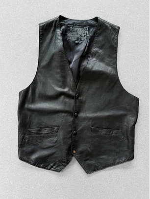 Vest vintage cuero (L)