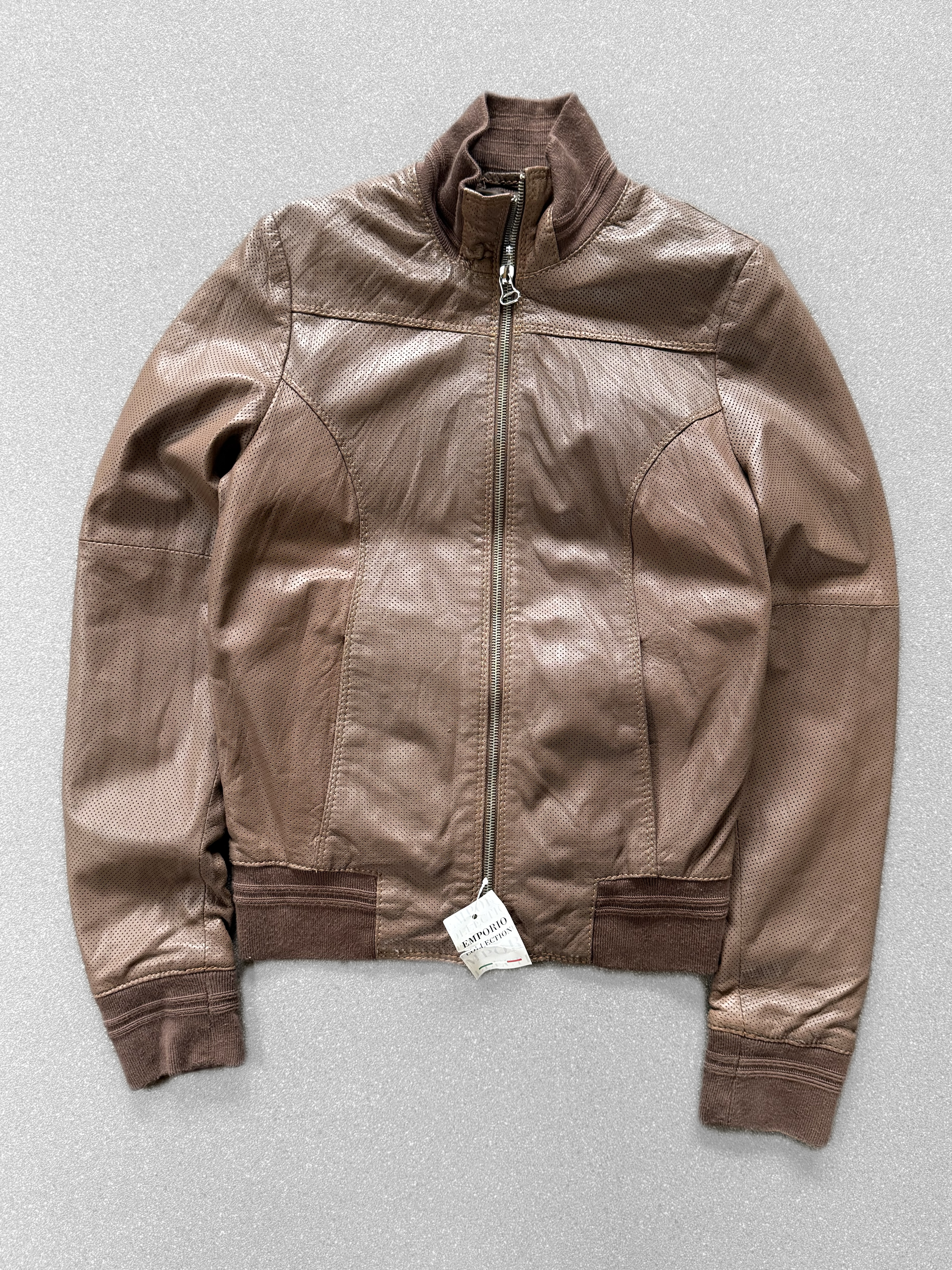 Chaqueta vintage 100% cuero (XS-S) 1