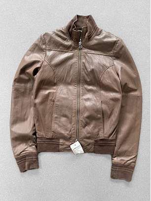 Chaqueta vintage 100% cuero (XS-S)