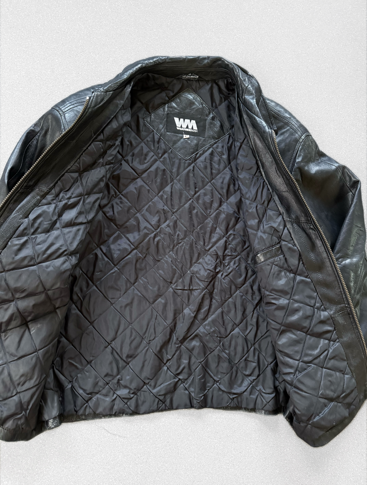 Chaqueta vintage 100% cuero (L) 3