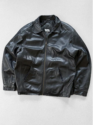 Chaqueta vintage 100% cuero (L)