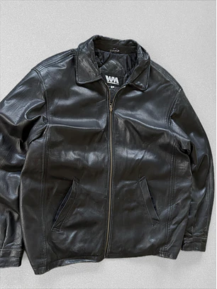 Chaqueta vintage 100% cuero (L)