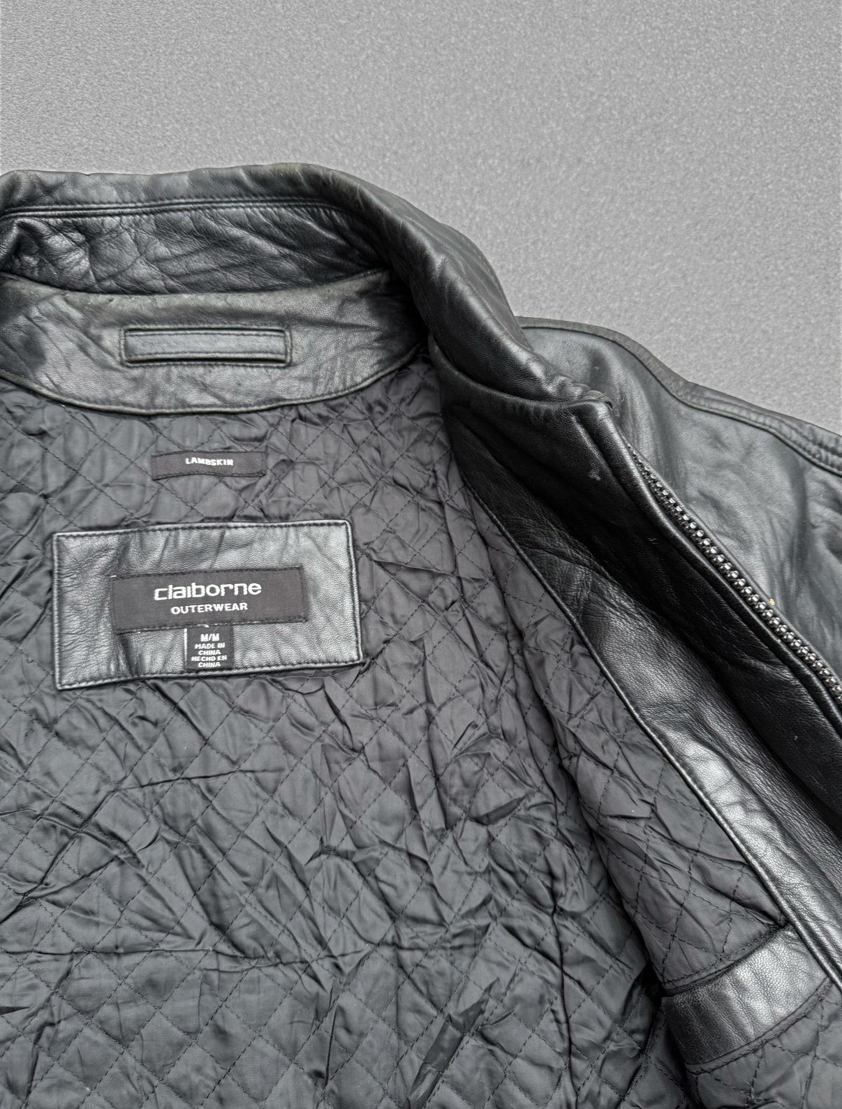 Chaqueta vintage 100% cuero pesado (M) 2