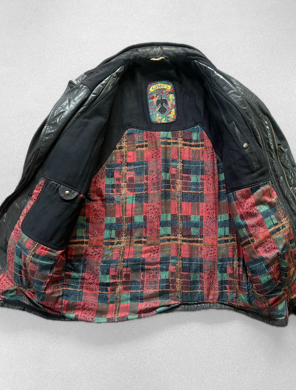 Chaqueta vintage de cuero peso pesado (XL) 2