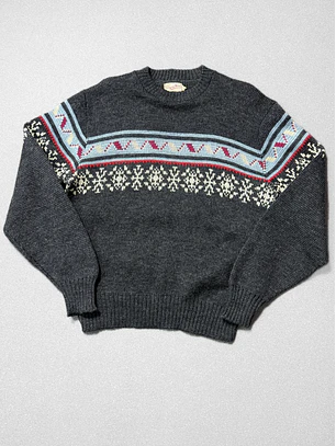 1970 sweater vintage 100% lana pura(M)