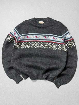 1970 sweater vintage 100% lana pura(M)