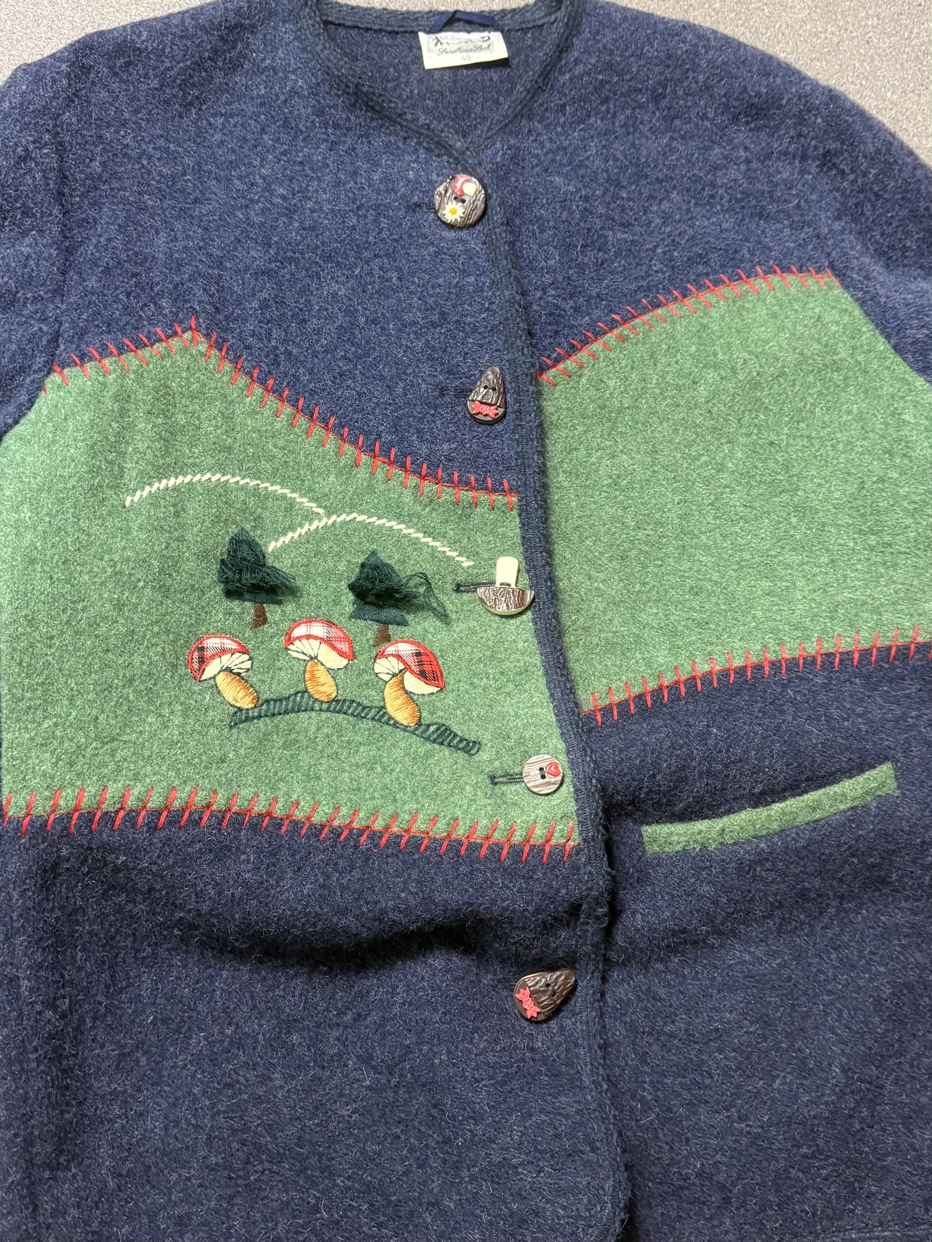 1970s chaqueton 100% lana gruesa (L-XL) 2