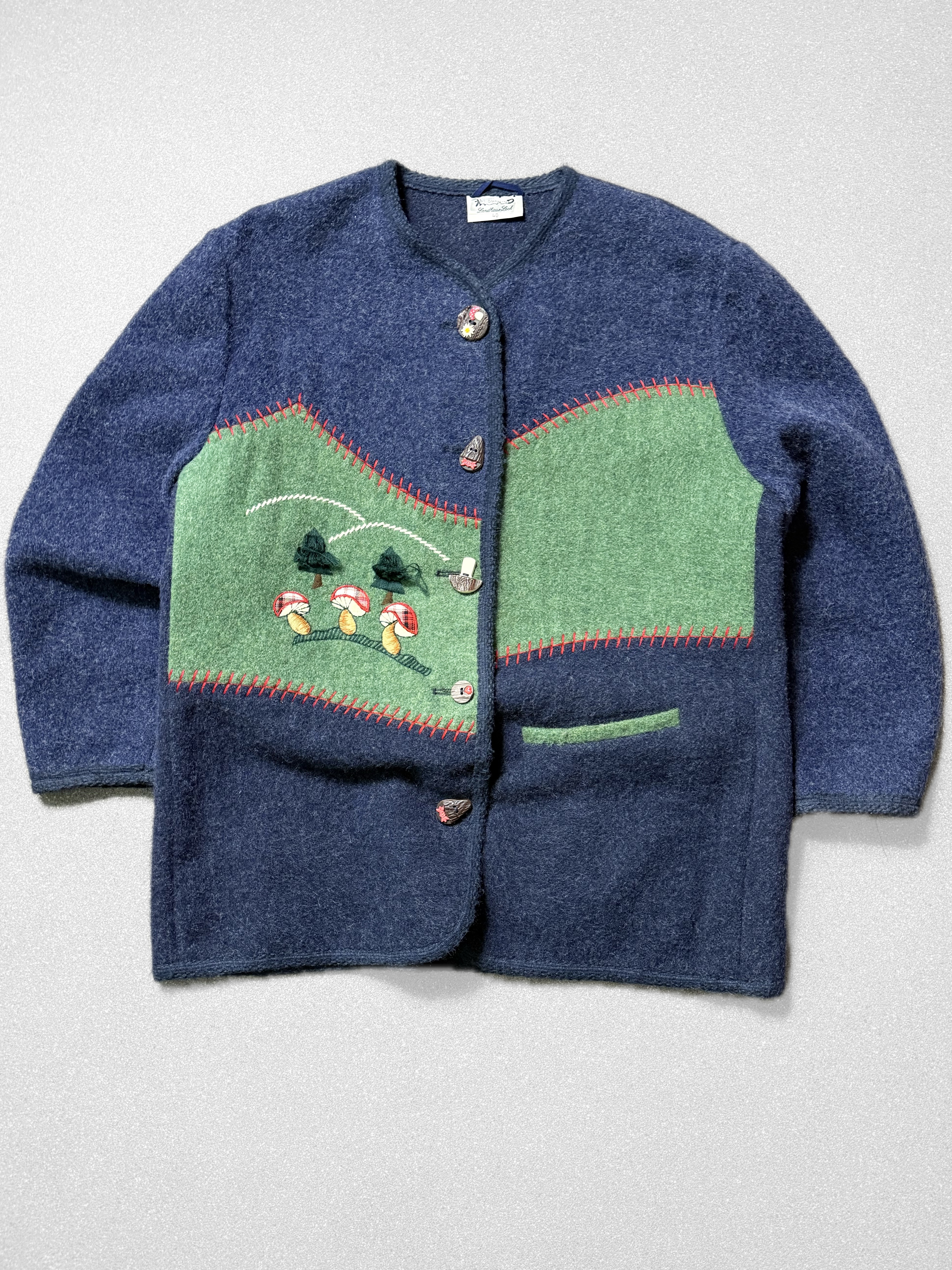 1970s chaqueton 100% lana gruesa (L-XL) 1
