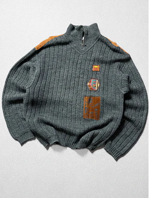 1980s sweater vintage 50% lana (L)