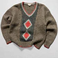 1970s sweater vintage  lana gruesa (S) - Miniatura 1