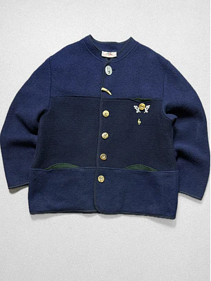 1970s abrigo lana peso pesado (XL)