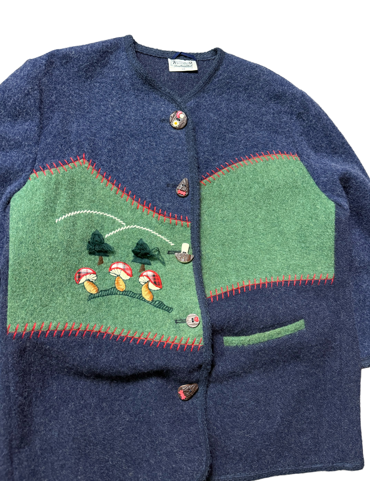 1970s chaqueton 100% lana gruesa (L-XL) 2