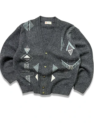 Cardigan vintage grueso lana  (L-XL)