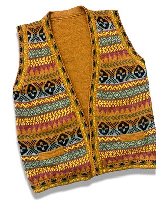 Vest vintage alpaca (L)