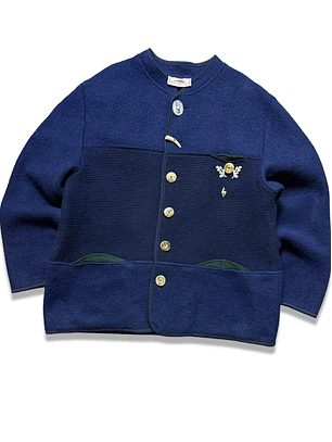 1970s abrigo lana peso pesado (XL)