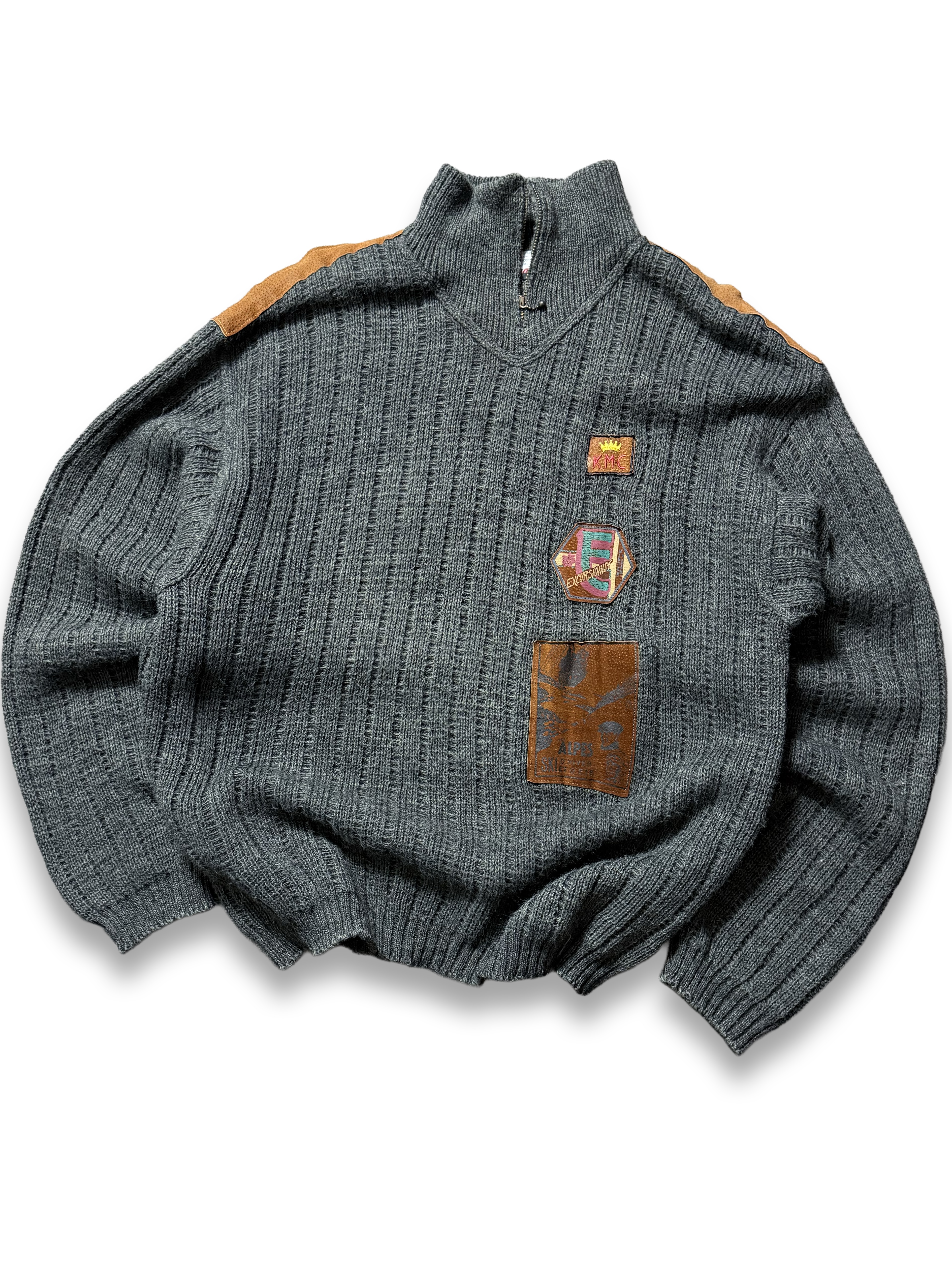 1980s sweater vintage 50% lana (L) 1