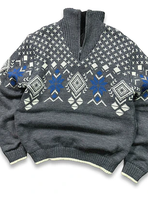 Sweater vintage grueso con forro (L)