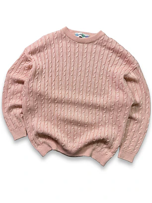 Sweater vintage trenzado (L)