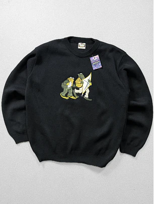 Sweater  frog and toad retro  bordado NUEVO