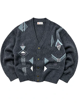 Cardigan vintage grueso lana  (L-XL)